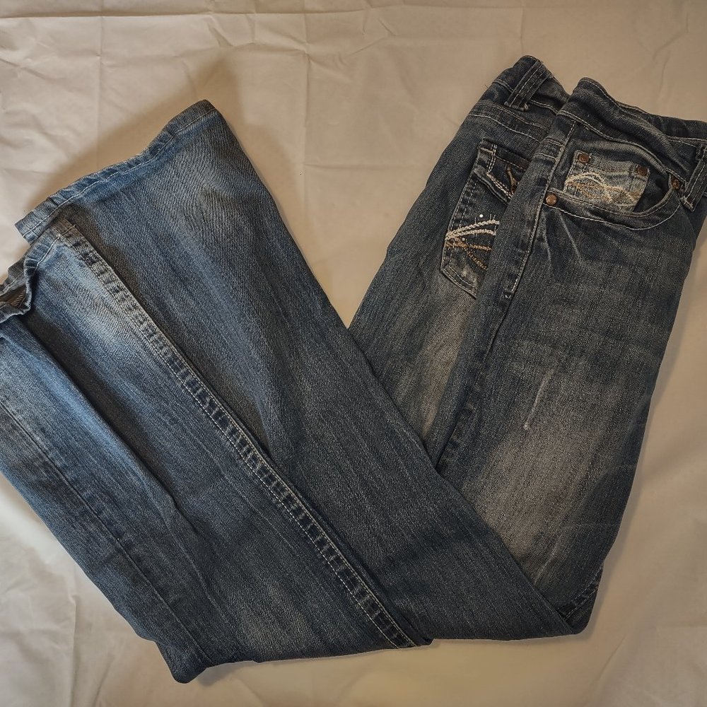 Cowgirl tuff boot cut jeans